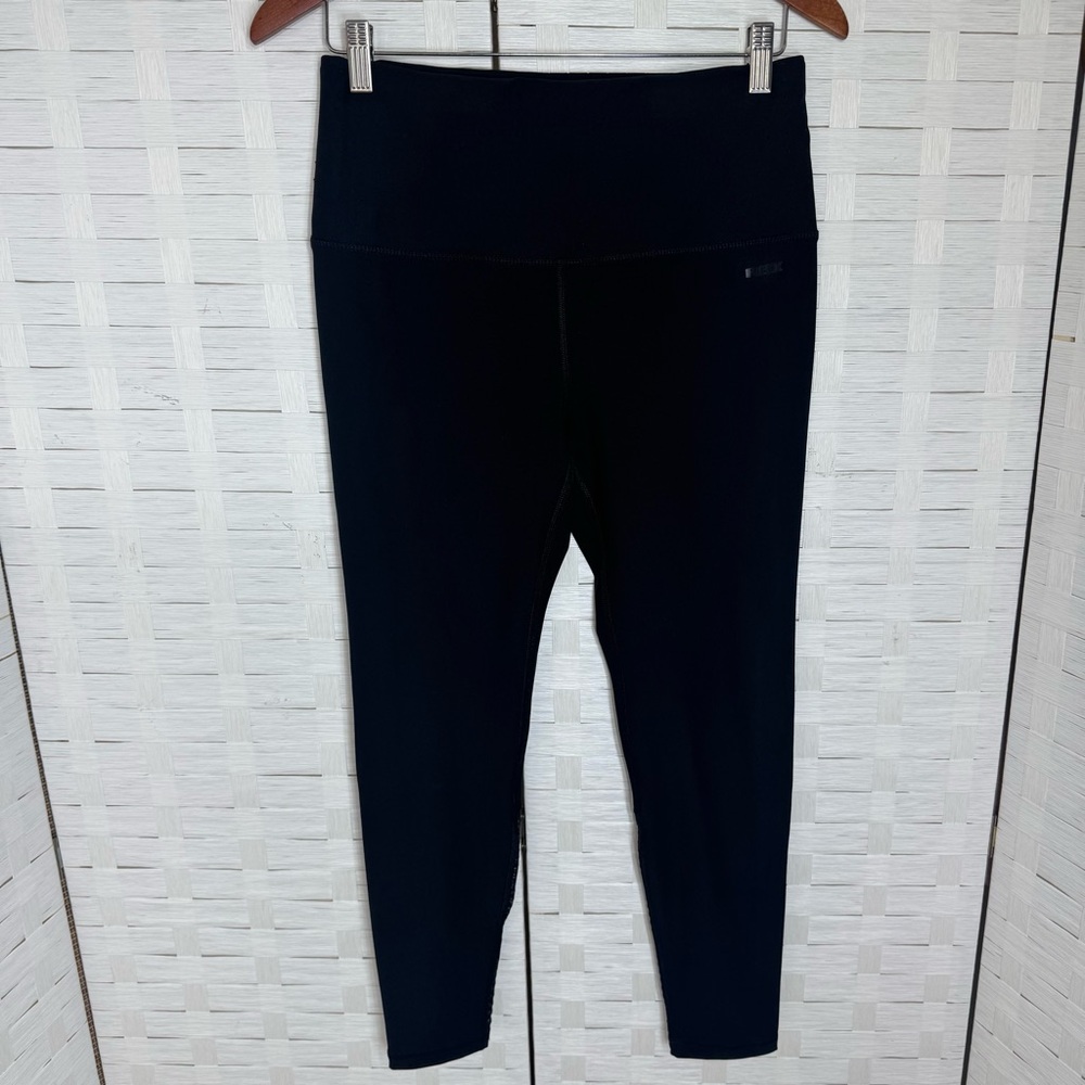 RBX Black Mesh Athletic Yoga Full Length‎ Leggings Size Large